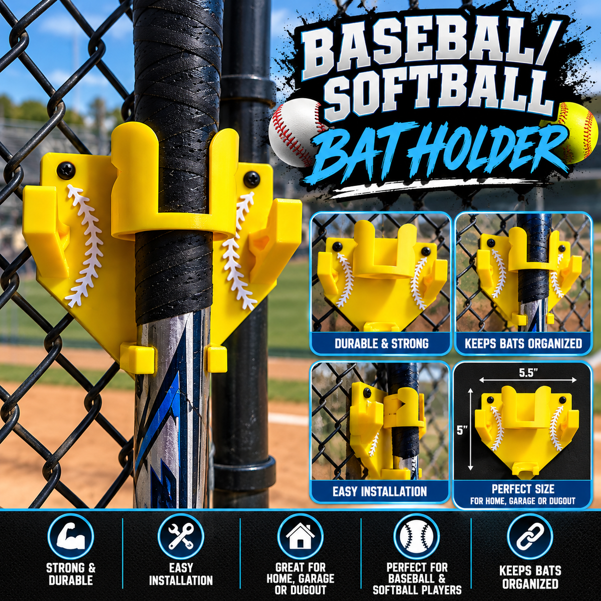 Softball/Baseball Bat Holder
