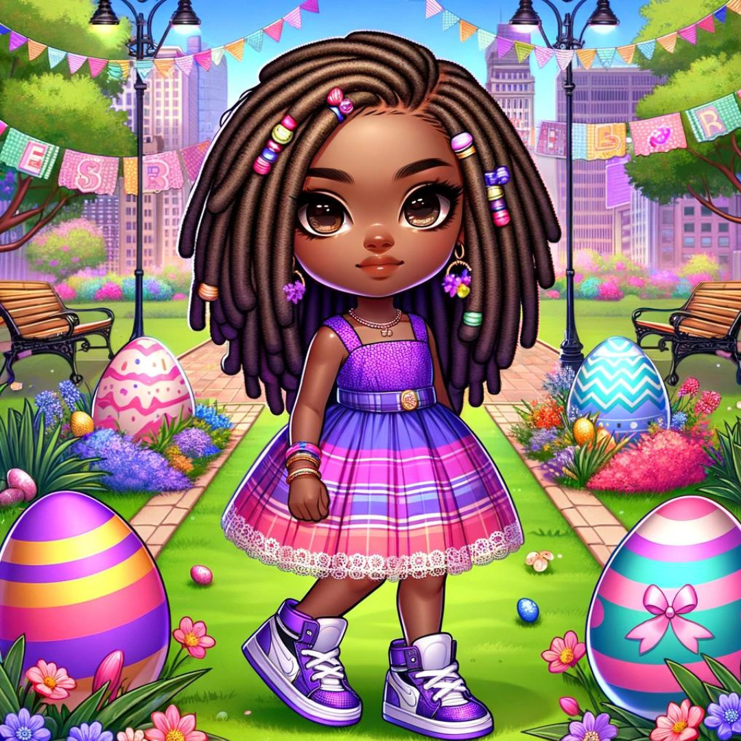 Little Girl Easter Fun