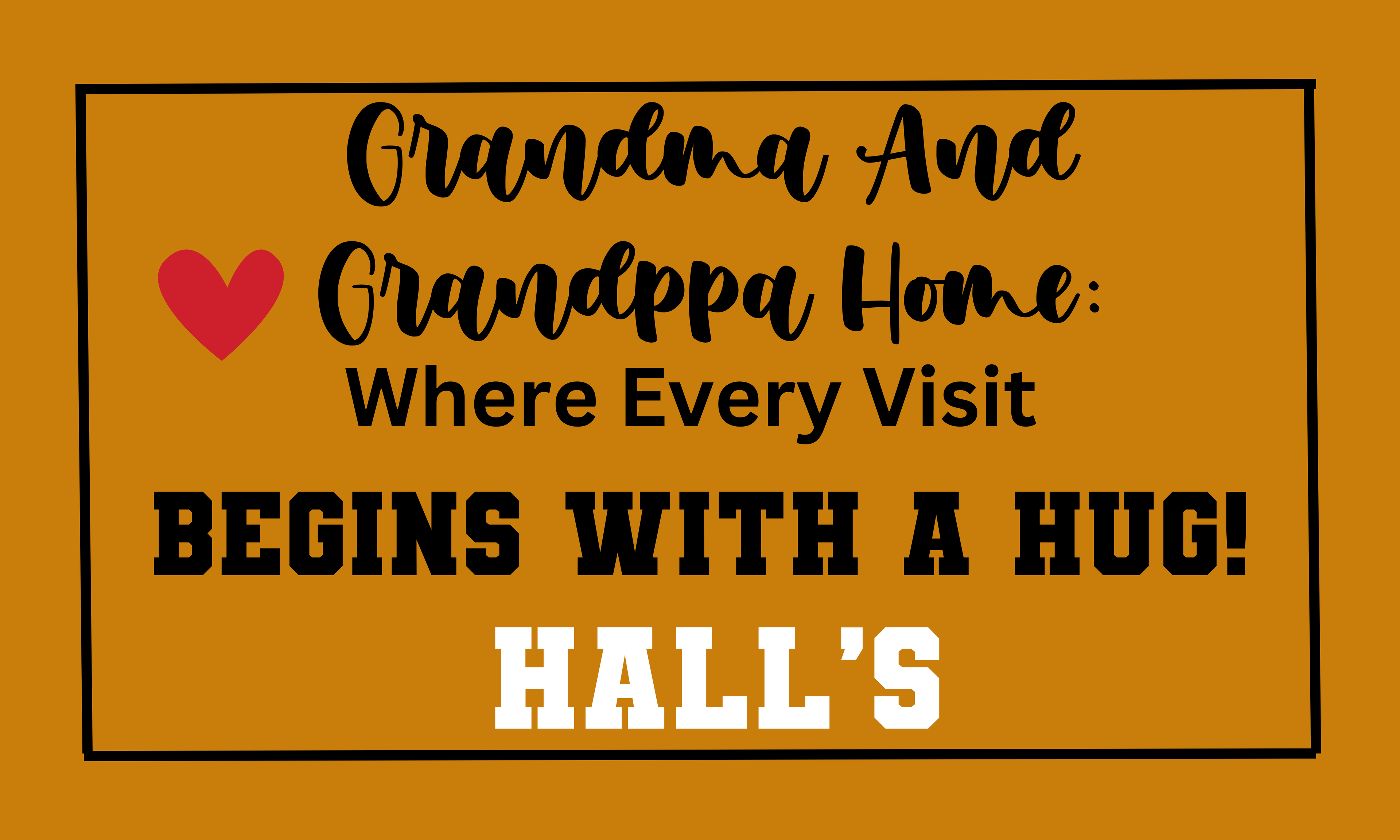 Grandma & Grandpa Doormat