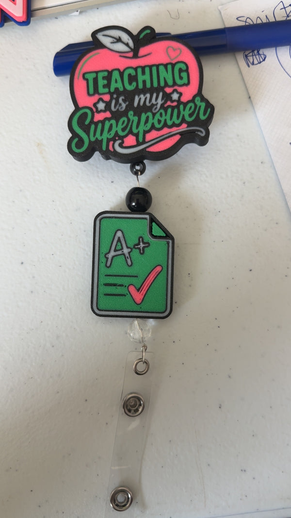 Teacher Badge Reel