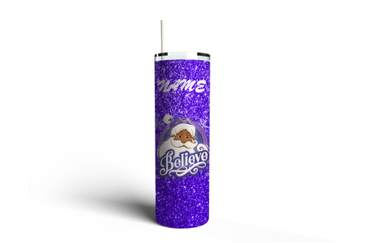 Santa Tumbler with choosen background color