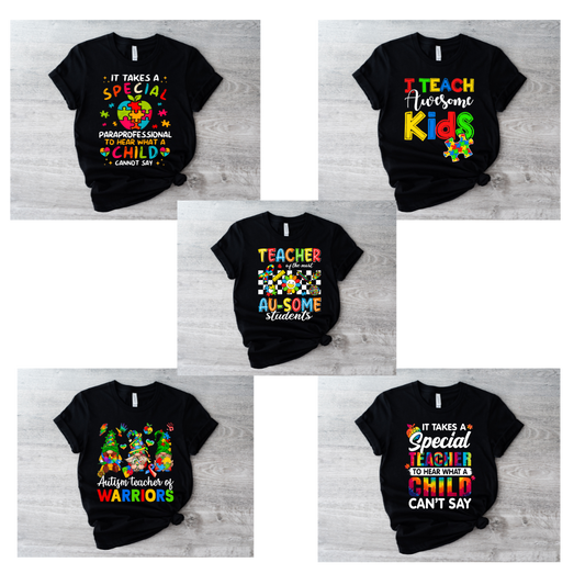 Teacher Autism Shirts