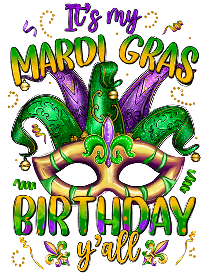 Mardi Gras Birthday Shirt